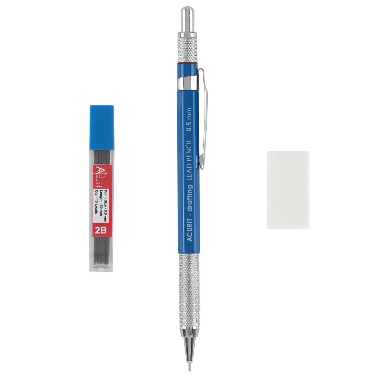Acurit 0.5mm Lead Pencil & 10 Lead Refills - (90516)