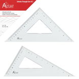 Acurit Triangle Set One Each: 8" 45/90 and 10" 30/60/90 Degrees - (91807)