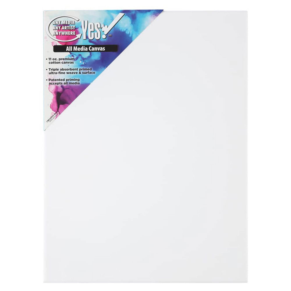 Yes! Triple Primed 3/4" & 1.5" Deep Wet Media Stretched Cotton Canvas