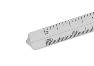 Alumicolor 6 inch Triangular Combination Scale in Silver - (1000077233)