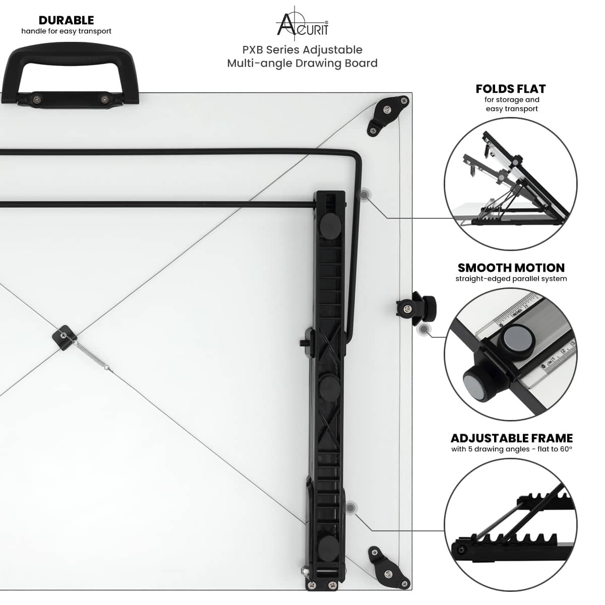 Acurit PxB Multi-Angle Drawing Board 20"x26" - (91804)