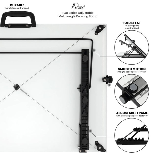 Acurit PxB Multi-Angle Drawing Board 20"x26" - (91804) Acurit PxB Multi-Angle Drawing Board 20"x26" - (91804)