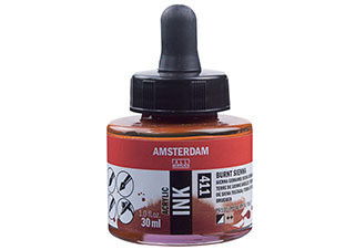 Amsterdam Acrylic Ink 30ml Burnt Sienna - (200027496)