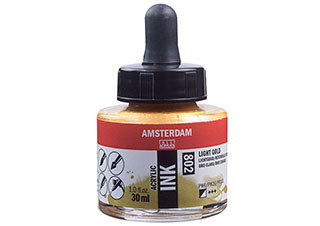 Amsterdam Acrylic Ink 30ml Light Gold - (200027503)