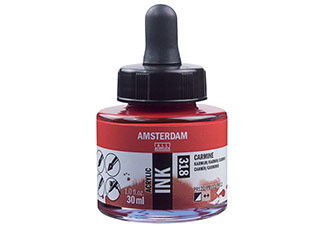 Amsterdam Acrylic Ink 30ml Carmine - (200027498)