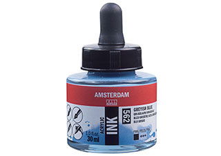 Amsterdam Acrylic Ink 30ml Greyish Blue - (200027501)
