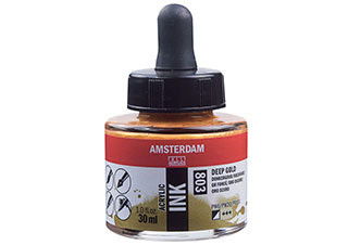 Amsterdam Acrylic Ink 30ml Deep Gold - (200027499)
