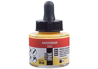Amsterdam Acrylic Ink 30ml Naples Yellow Deep - (200027506)