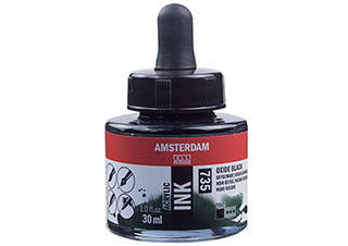Amsterdam Acrylic Ink 30ml Oxide Black - (200027511)