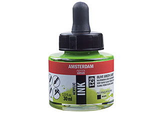 Amsterdam Acrylic Ink 30ml Olive Green Light - (200027510)