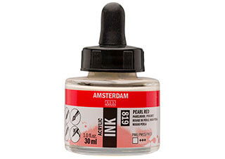 Amsterdam Acrylic Ink 30ml Pearl Red - (200032721)