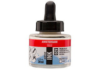 Amsterdam Acrylic Ink 30ml Pearl Blue - (200032722)
