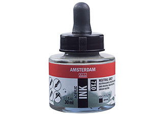 Amsterdam Acrylic Ink 30ml Neutral Grey - (200027508)