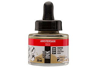 Amsterdam Acrylic Ink 30ml Pewter - (200032718)