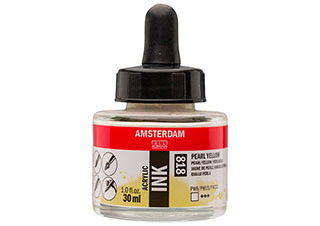 Amsterdam Acrylic Ink 30ml Pearl Yellow - (200032720)