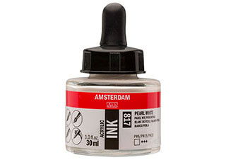 Amsterdam Acrylic Ink 30ml Pearl White - (200032719)