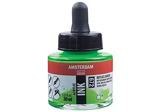 Amsterdam Acrylic Ink 30ml Reflex Green - (200027523)