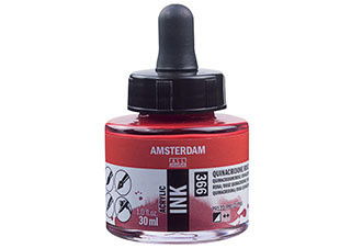 Amsterdam Acrylic Ink 30ml Quinacridone Rose - (200027520)