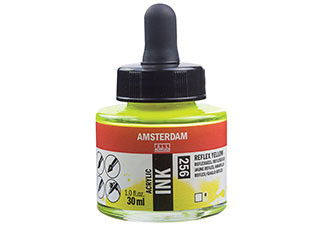 Amsterdam Acrylic Ink 30ml Reflex Yellow - (200027526)