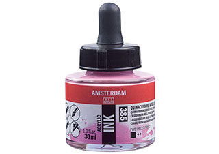 Amsterdam Acrylic Ink 30ml Quinacridone Rose Light - (200027521)