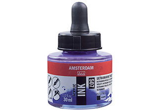 Amsterdam Acrylic Ink 30ml Ultramarine Violet - (200027533)