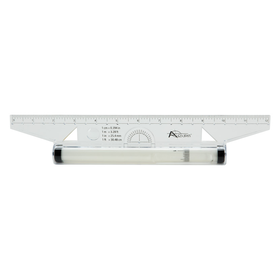 Acurit 12" Rolling Transparent Ruler