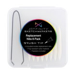 Artfinity Sketch Marker Brush Replacment Nibs 8 Pack + Tweezers - (91866)