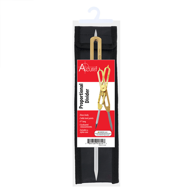 Acurit 9" Brass Proportional Divider Acurit 9" Brass Proportional Divider