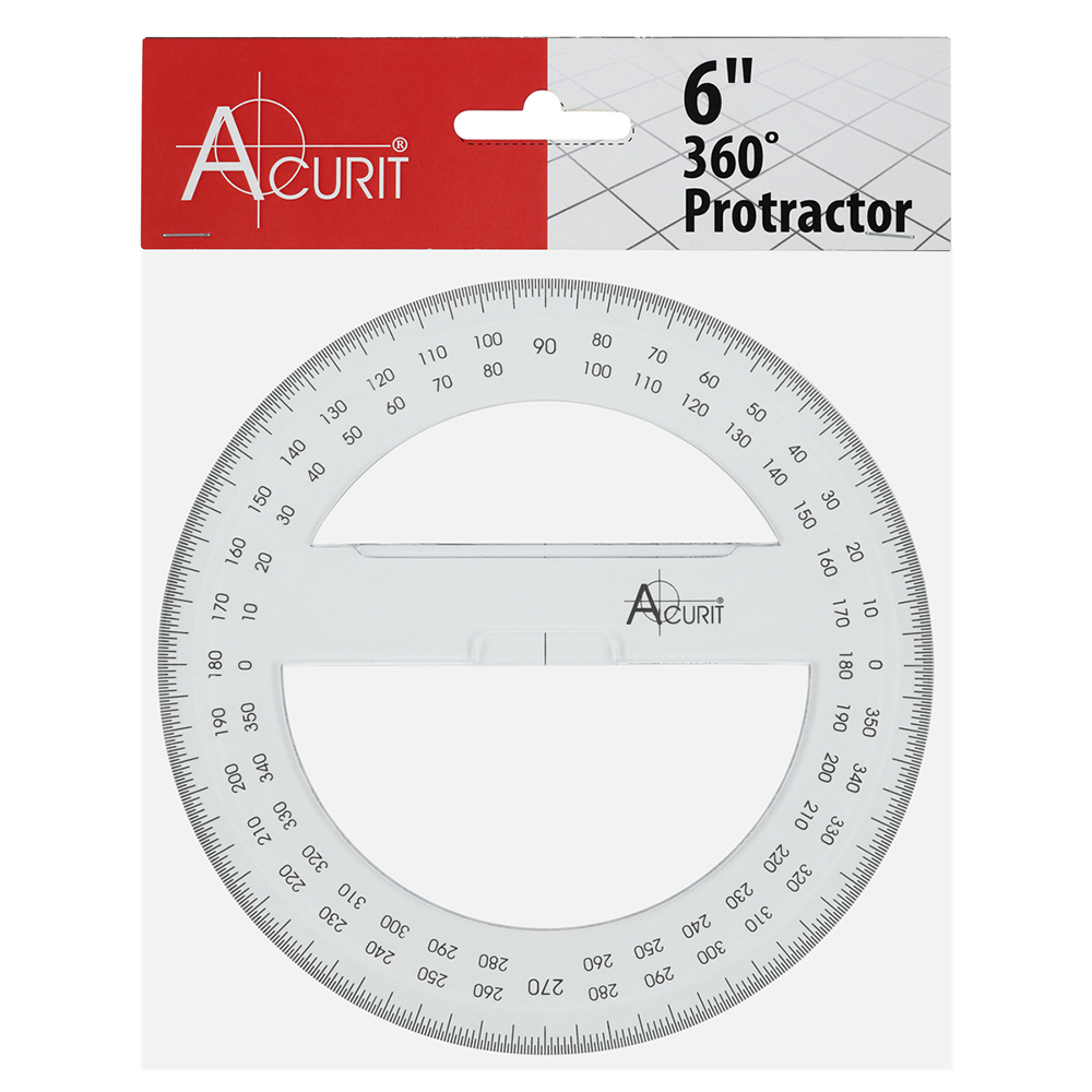 Acurit 360 Degree Protractor 6 in. Circle