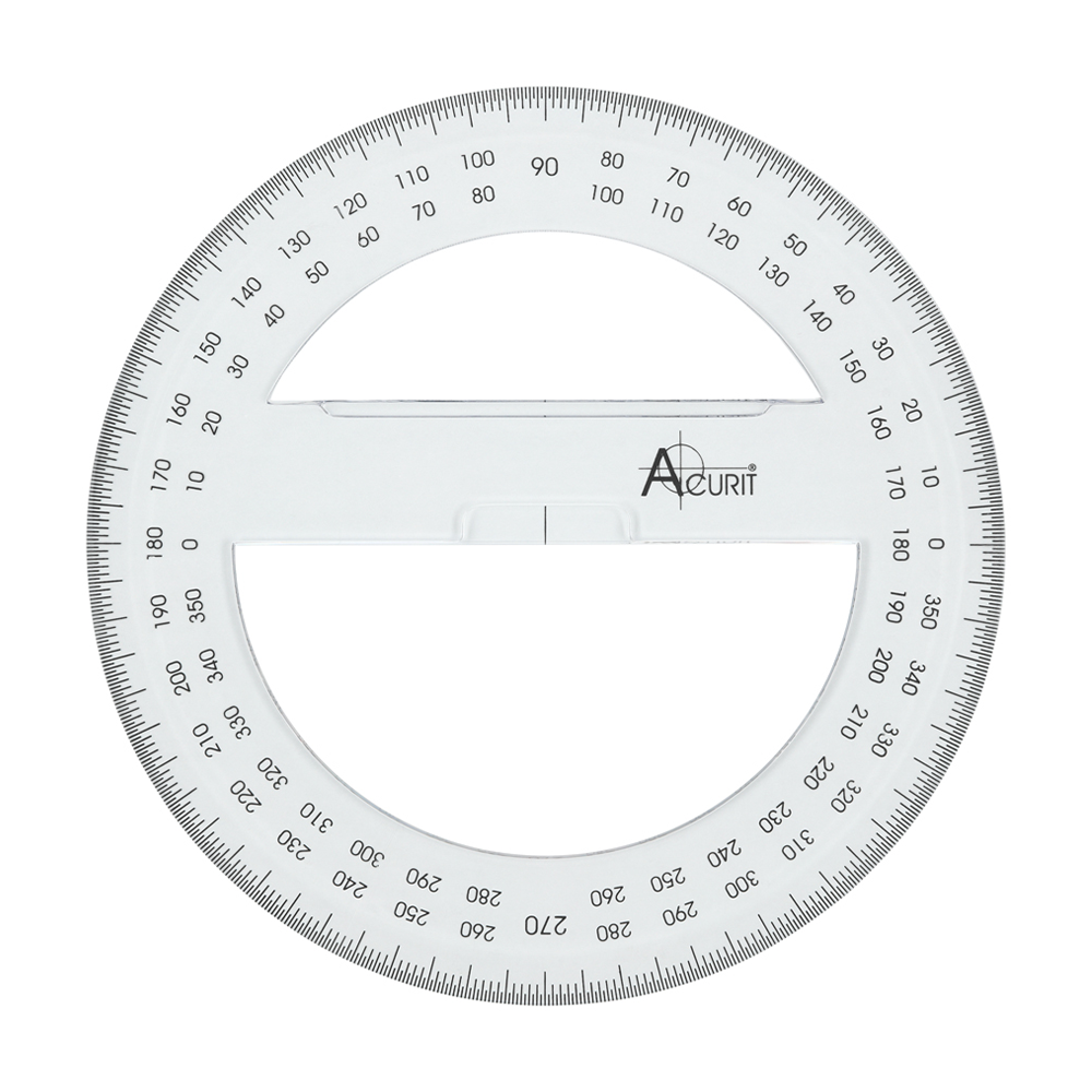Acurit 360 Degree Protractor 6 in. Circle