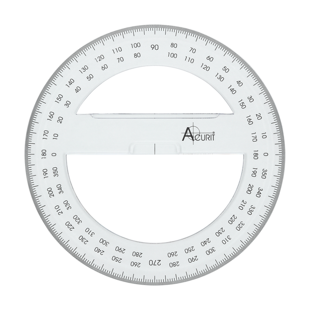 Acurit 360 Degree Protractor 6 in. Circle Acurit 360 Degree Protractor 6 in. Circle