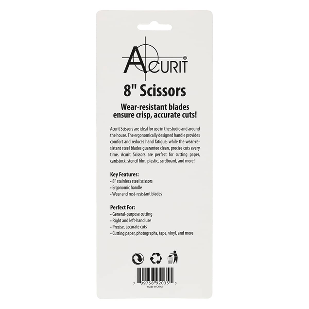 Acurit 8 in. Soft Grip Scissors Acurit 8 in. Soft Grip Scissors