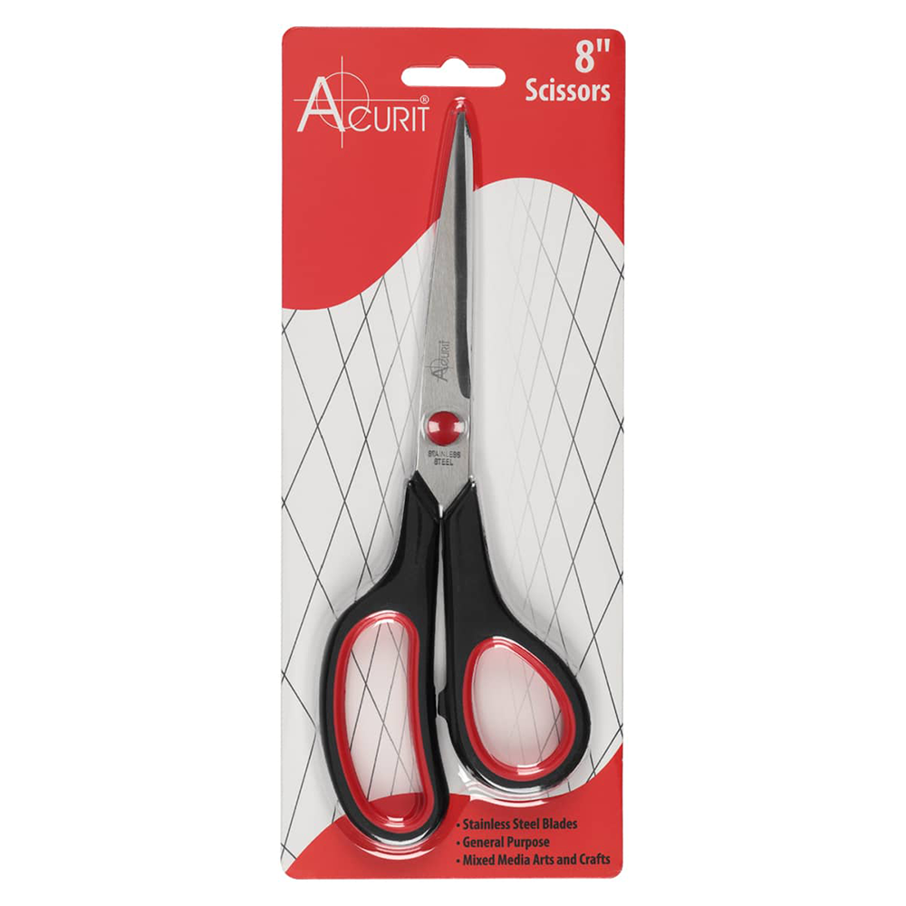 Acurit 8 in. Soft Grip Scissors