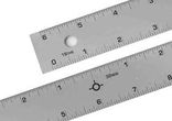 Alumicolor 18 inch Aluminum Straight Edge Ruler with Center Finding Back