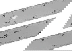 Alumicolor 18 inch Aluminum Straight Edge Ruler with Center Finding Back