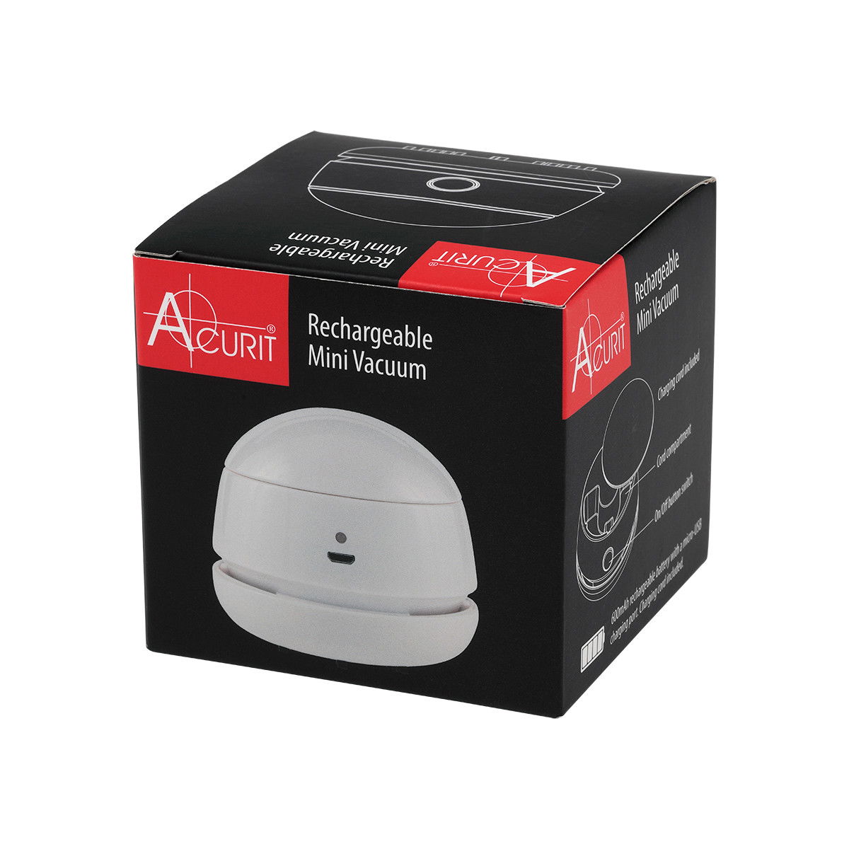 Acurit Rechargeable Mini White Vacuum