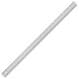 Alumicolor 24" Aluminum Straight Edge Ruler with Center Finding Back - (100043119) Alumicolor 24" Aluminum Straight Edge Ruler with Center Finding Back - (100043119)