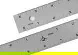 Alumicolor 24 inch Aluminum Straight Edge Ruler with Center Finding Back
