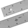 Alumicolor 24 inch Aluminum Straight Edge Ruler with Center Finding Back Alumicolor 24 inch Aluminum Straight Edge Ruler with Center Finding Back