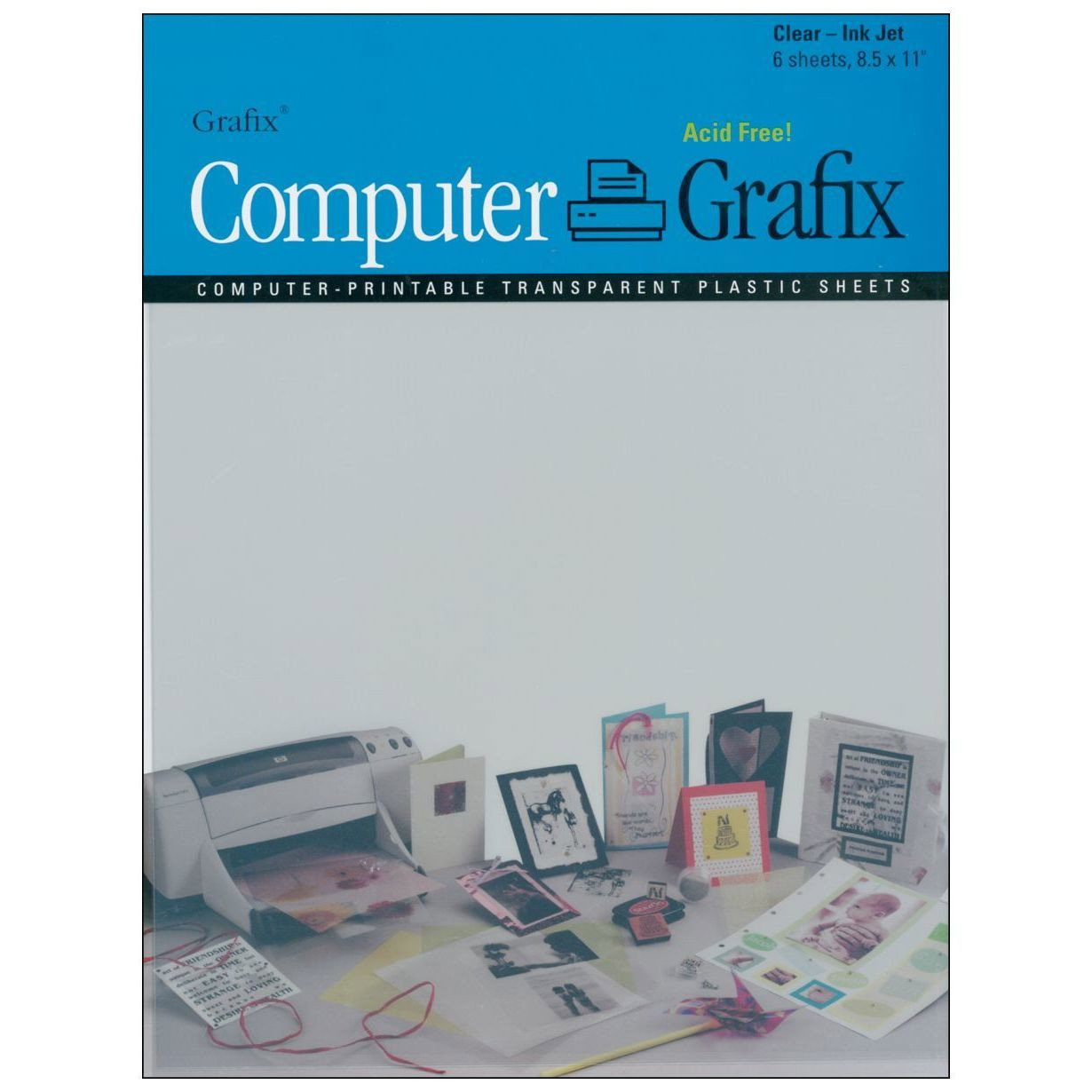 Grafix Ink Jet Film 8.5"x11" 6-Pack - (1000060351)
