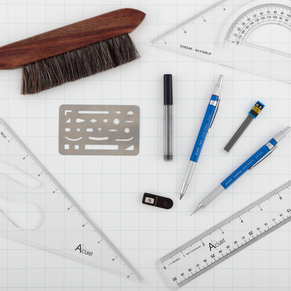 Acurit 7 Piece Beginner Drafting Set