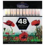Creative Inspirations Watercolor Ink Brush Pen Set of 48