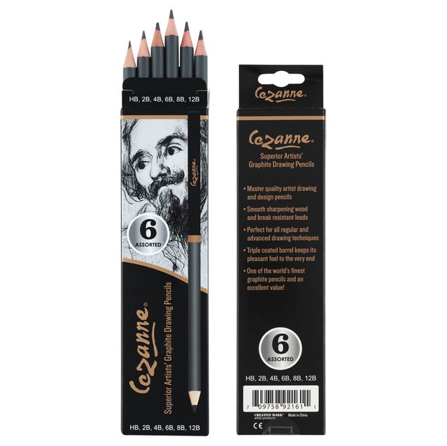 Creative Mark Cezanne Graphite Pencil 6 Assorted Grades Set - (92161) Creative Mark Cezanne Graphite Pencil 6 Assorted Grades Set - (92161)