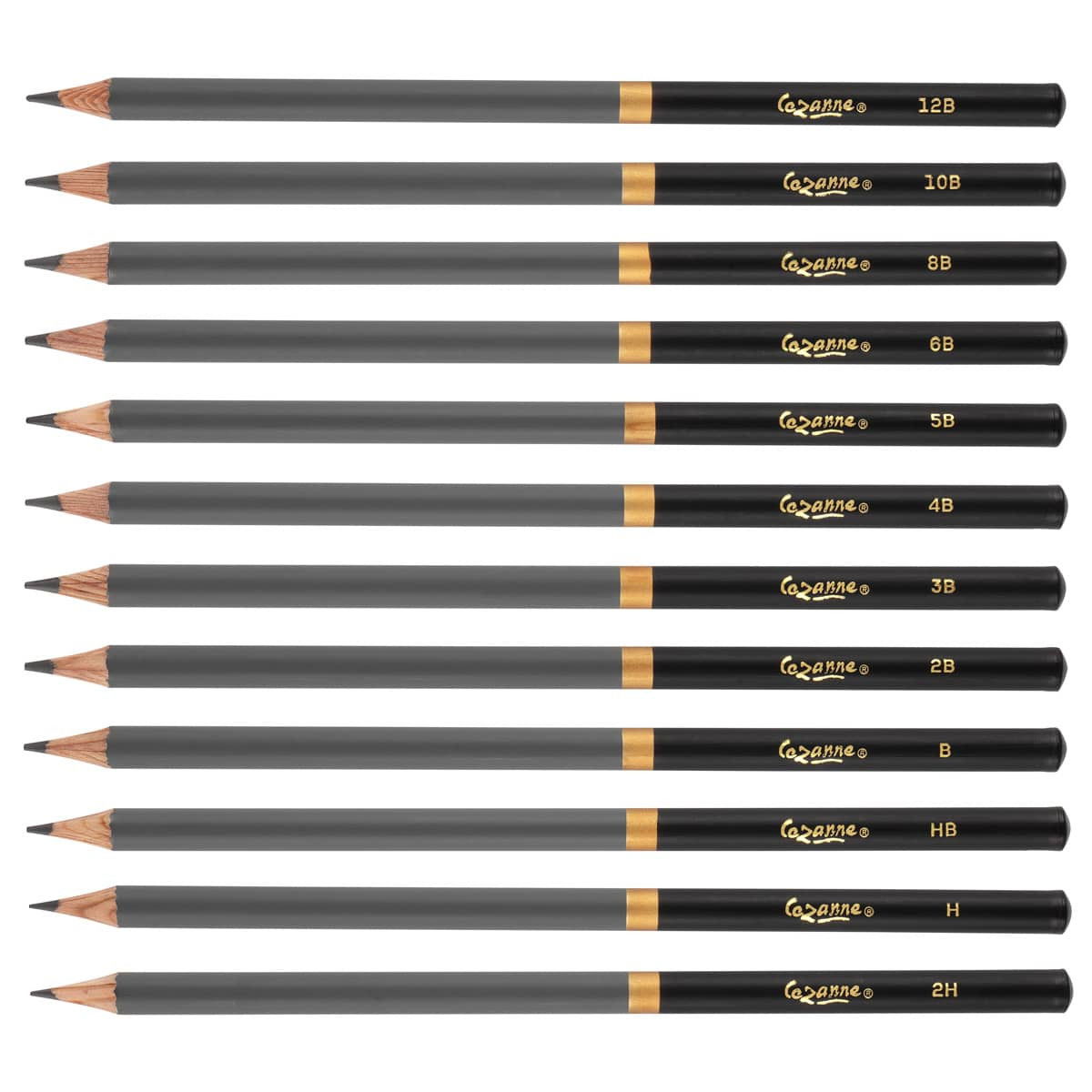 Creative Mark Cezanne Graphite Pencil Tin 12 Assorted Grades Set - (89717)