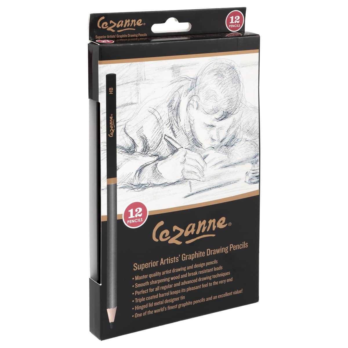 Creative Mark Cezanne Graphite Pencil Tin 12 Assorted Grades Set - (89717)