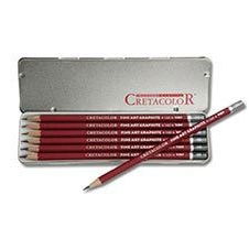Cretacolor Fine Art Graphite 12 Piece Tin Cretacolor Fine Art Graphite 12 Piece Tin