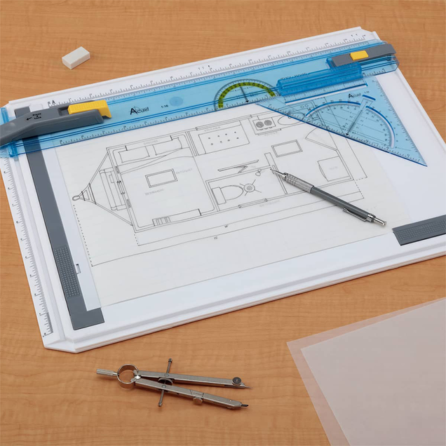 Acurit 12" x 16" Technical Drawing Board with Parallel Ruler Acurit 12" x 16" Technical Drawing Board with Parallel Ruler