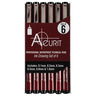 Acurit Waterproof Ink Drawing Technical Pen Set of 6 Acurit Waterproof Ink Drawing Technical Pen Set of 6