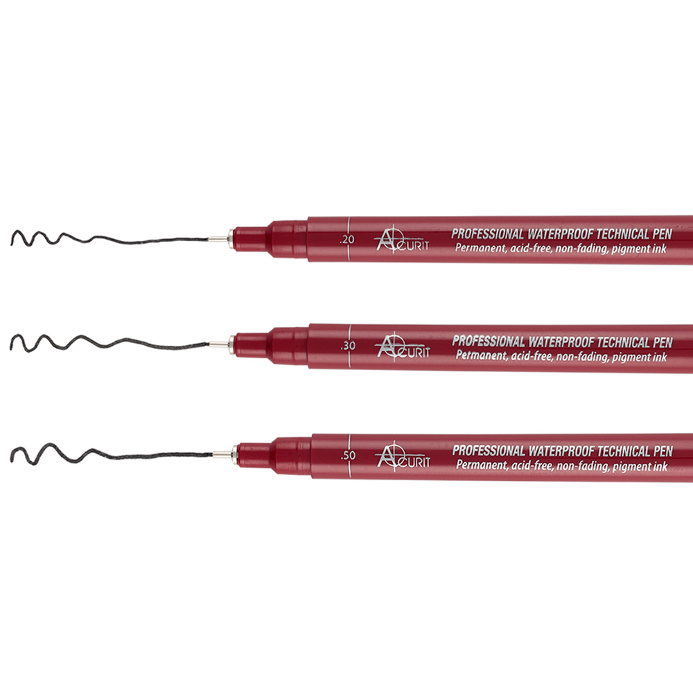 Acurit Waterproof Drawing Pens