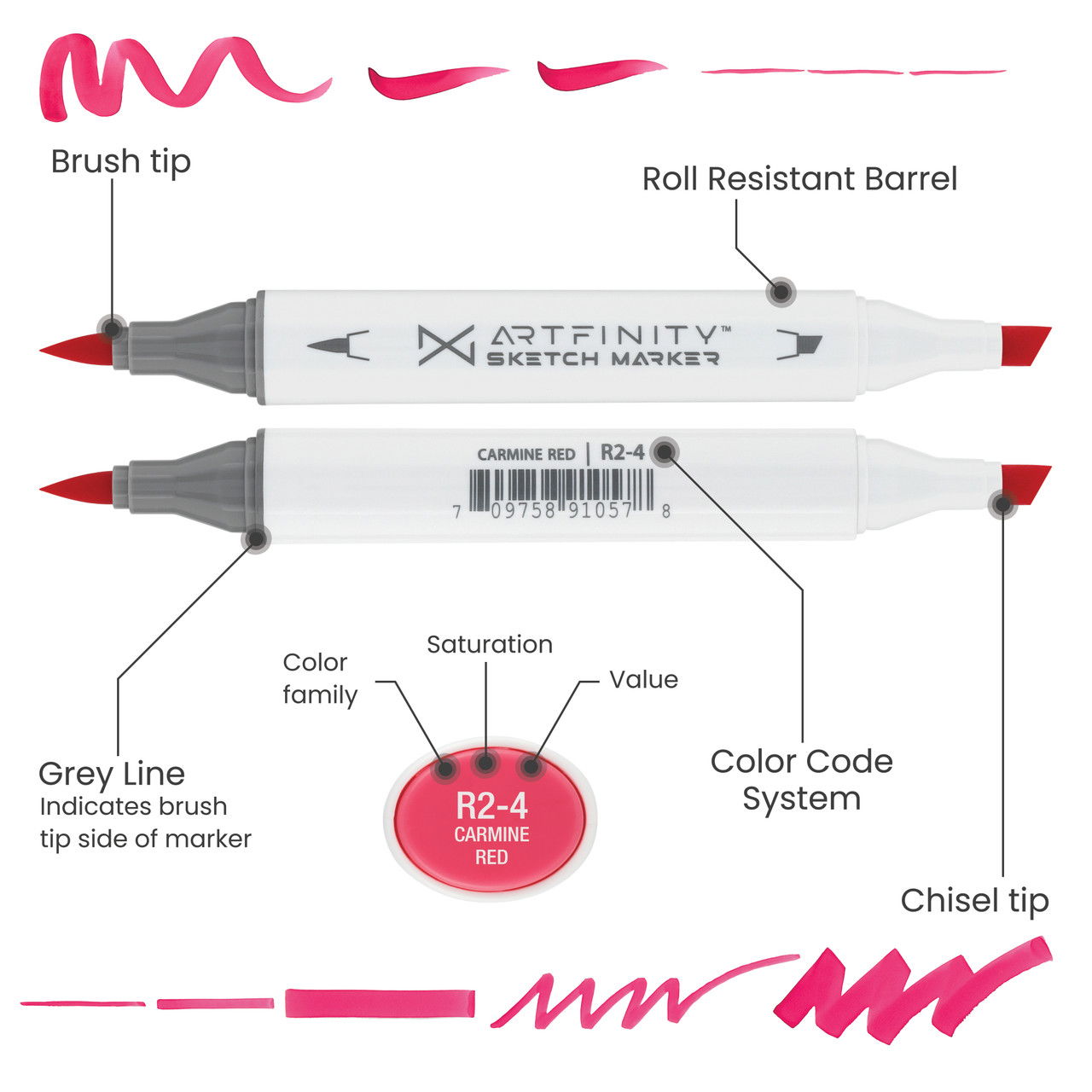 Artfinity Alcohol Dual-Tip Sketch Markers
